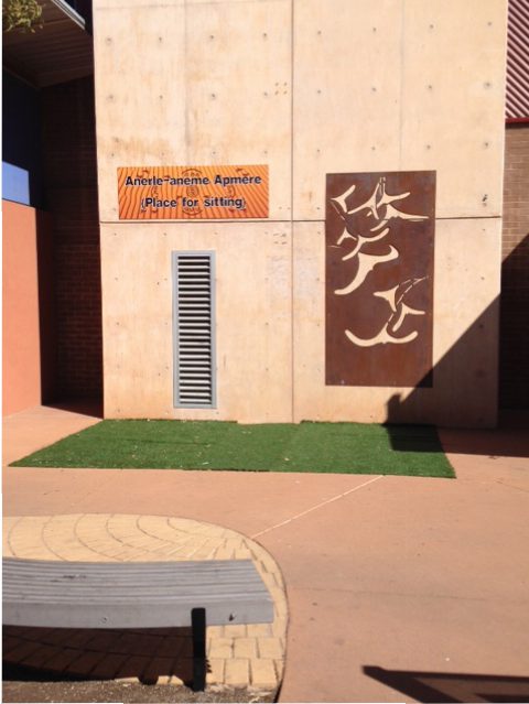 Outside Alice Springs hospital